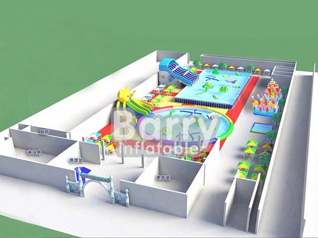  Inflatable Water Games ,  Inflatable Park Designed For Kids BY-AWP-024